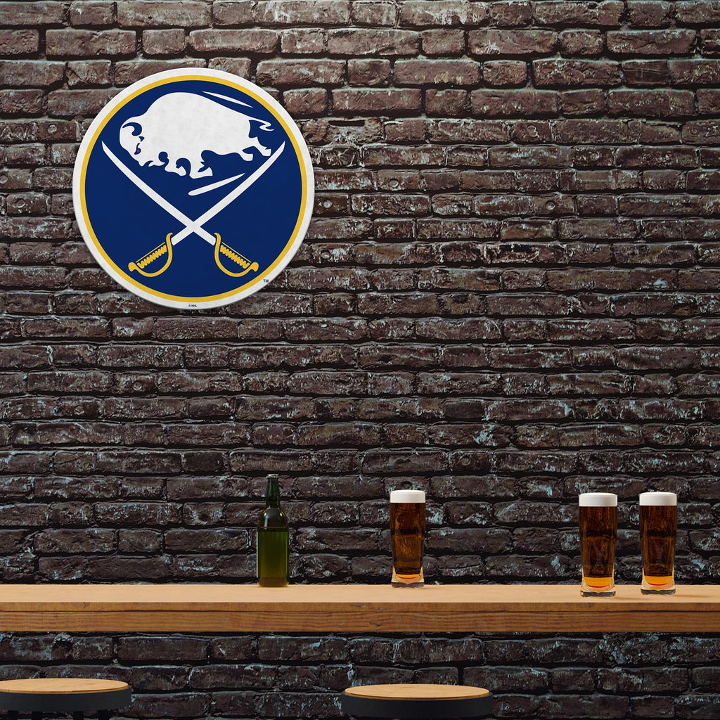 Rico Industries Nhl Buffalo Sabres Retro Shape Cut Pennant - Home And Living Room D  Cor - Soft Felt Ez To Hang