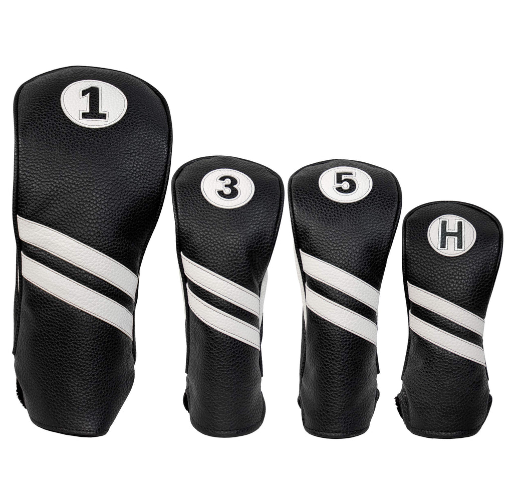 Proactive Sports Vintage Golf Club Head Covers For Driver, Fairway Woods, And Hybrid (1,3,5,H) | Headcovers Fit Up To 460Cc | Cl