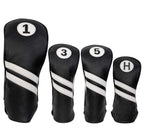 Proactive Sports Vintage Golf Club Head Covers For Driver, Fairway Woods, And Hybrid (1,3,5,H) | Headcovers Fit Up To 460Cc | Cl