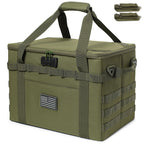 Lemubeane Tactical Camping Storage Bag - 57L Utility Tote Bag Organizer With Combination Lock And Shoulder Straps (Army Green, 5