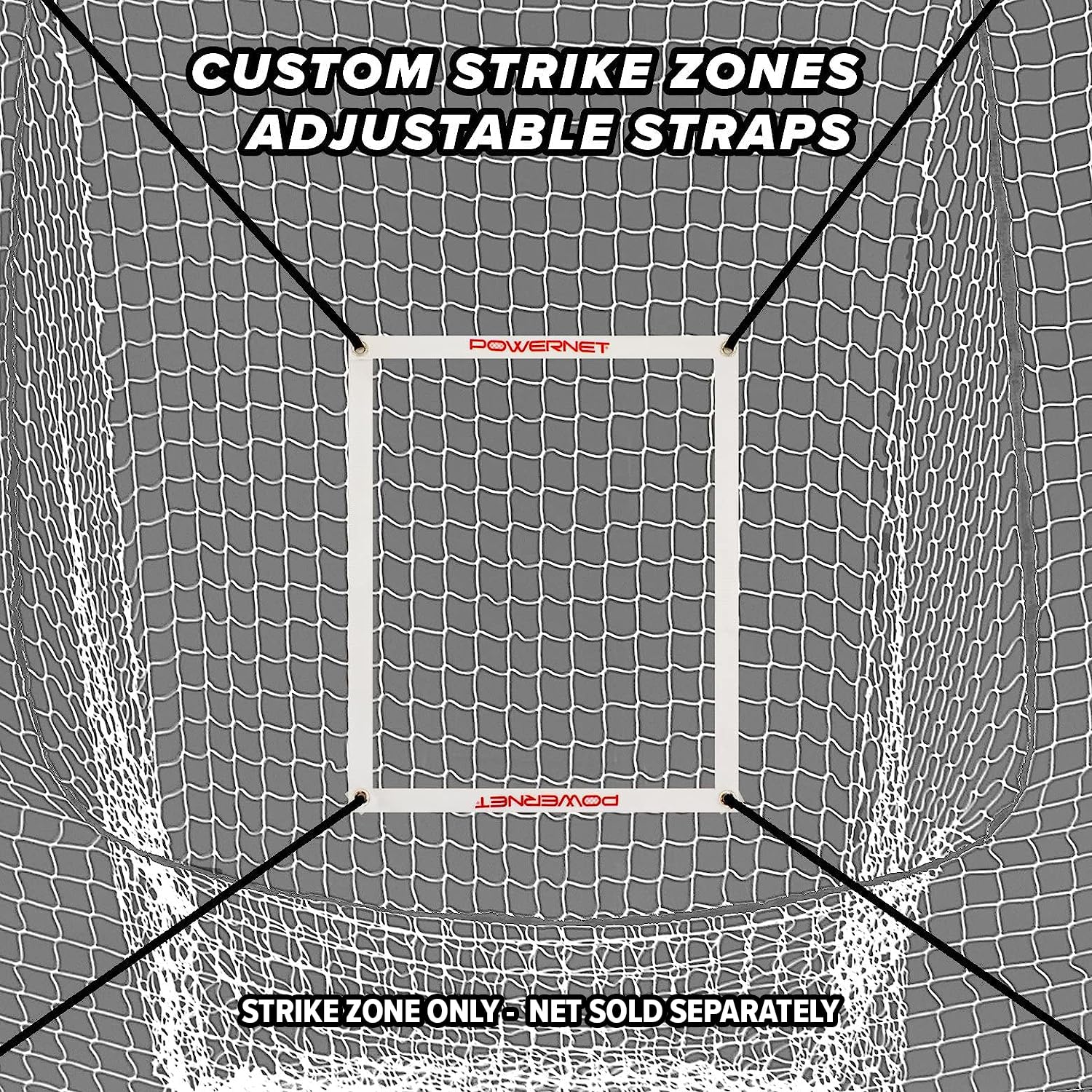 Powernet German Marquez Strike Zone Attachment For 8X8 Net | Work On Pitching Drills And Location Accuracy | Solo Or Team Pitche