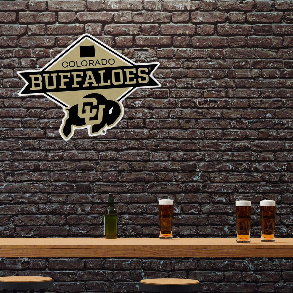 Rico Industries Ncaa Colorado Buffaloes Diamond Shape Cut Pennant - Home And Living Room D  Cor - Soft Felt Ez To Hang