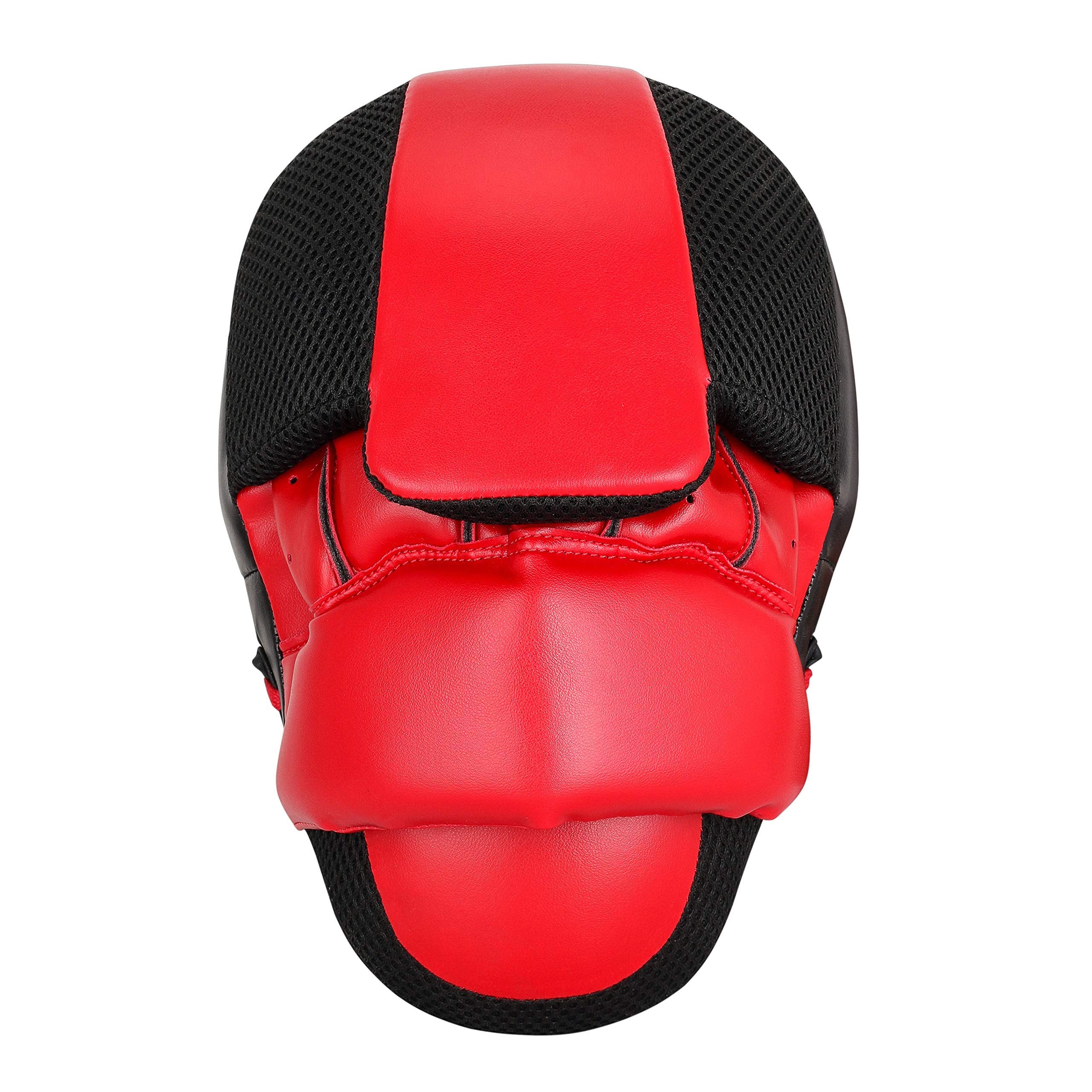 Punching Mitts Mma Boxing Mitts Training Focus Punch Mitts Bags Kickboxing Muay Thai Hand Target Pads For Men & Women (Pair) (Re