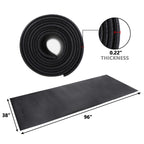 Zeny Exercise Equipment Mat Treadmill Mat 8X3 Ft Floor Mat High Density Fitness Gym Mat For Indoor Bike Cycling Mat,Jump Rope Ma