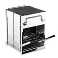 Zento Camping Wood Stove Portable Folding Camp Stove, Stainless Steel, Foldable Grill Survival, Easy To Carry, Small Portable (A