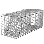 Homgarden Humane Live Animal Cage Trap 32Inch Steel Catch Release Rodent Cage For Rabbits, Groundhog, Stray Cat, Squirrel, Racco