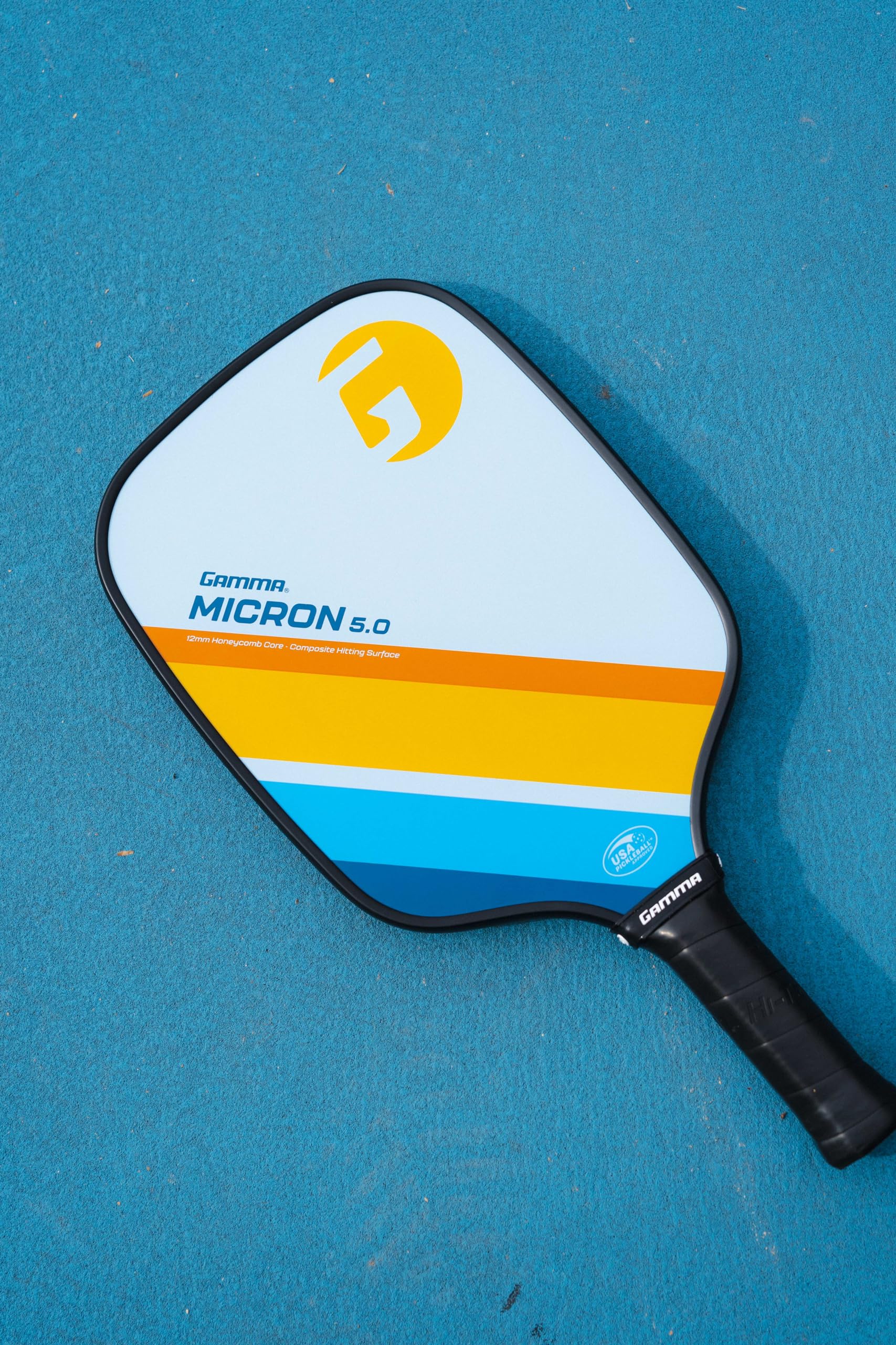 Gamma Sports Micron 5.0 Pickleball Paddle, Quantum Series Composite Pickleball Paddle With Polypropylene Core And Honeycomb Grip