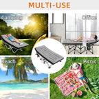 Fragess Portable Camping Cot, Sleeping Cots For Adults, 28 Extra Wide Folding Cot Max Load 600Lbs With Thick Mattress, Portable