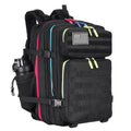 HongXingHai 45L Military Tactical Backpacks 3 Days Assault PackBag Fitness Rucksack Hiking Molle Daypack (Black Neon)