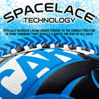 Franklin Sports Nfl Carolina Panthers Football - Youth Mini Football - 8.5'' Junior Size Ball - Spacelace Easy Grip Texture- Per