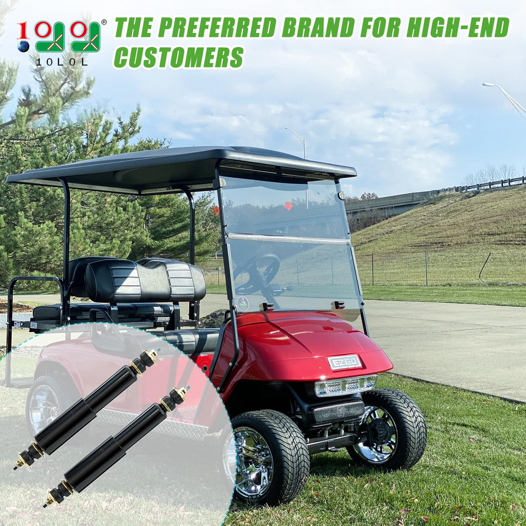 10L0L Golf Cart Front And Rear Shock Absorbers For Ezgo Txt Golf Carts 1994+ - Set Of 2