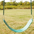 Swing-N-Slide Heavy Duty Green Swing Seat - 58'' Vinyl Coated Chain Backyard Playground Swing For Replacement Or Accessories
