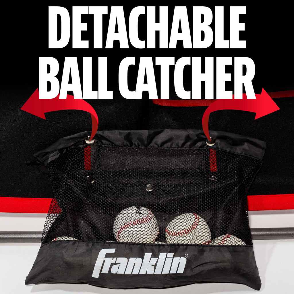 Franklin Sports Baseball Pitching Target And Rebounder Net - 2-In-1 Switch Hitter Pitch Trainer + Pitchback Net - Pitching Targe