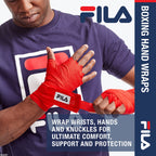 Fila Accessories Boxing Handwraps - Great Hand Support Inside Gloves - 180'' Long Wrap With Hook And Loop Closure - Ideal For Bo