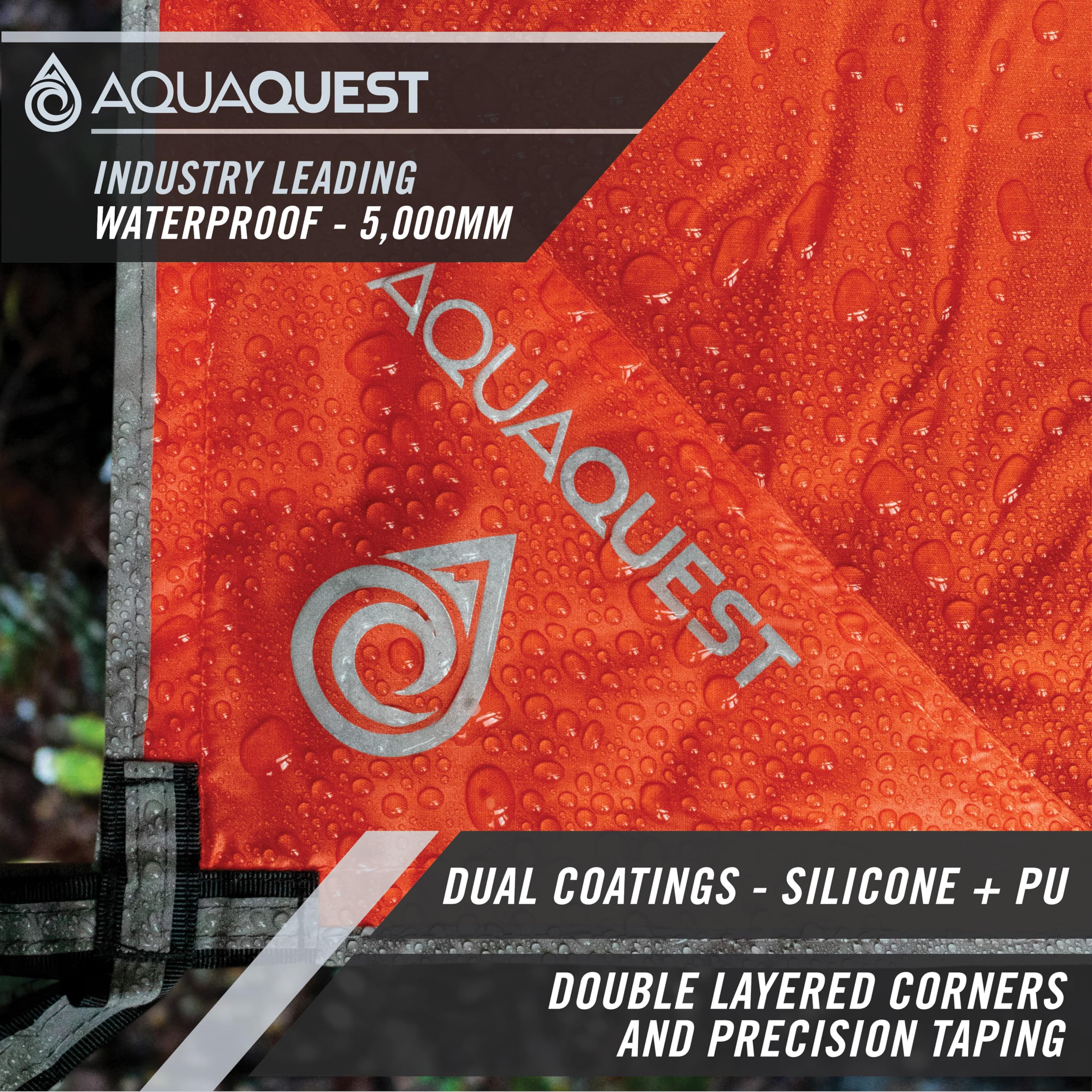 Aquaquest Survivor High Visibility Tarp - Portable Safety Shelter Or Emergency Rain Fly - Disaster Preparedness Must Haves For H