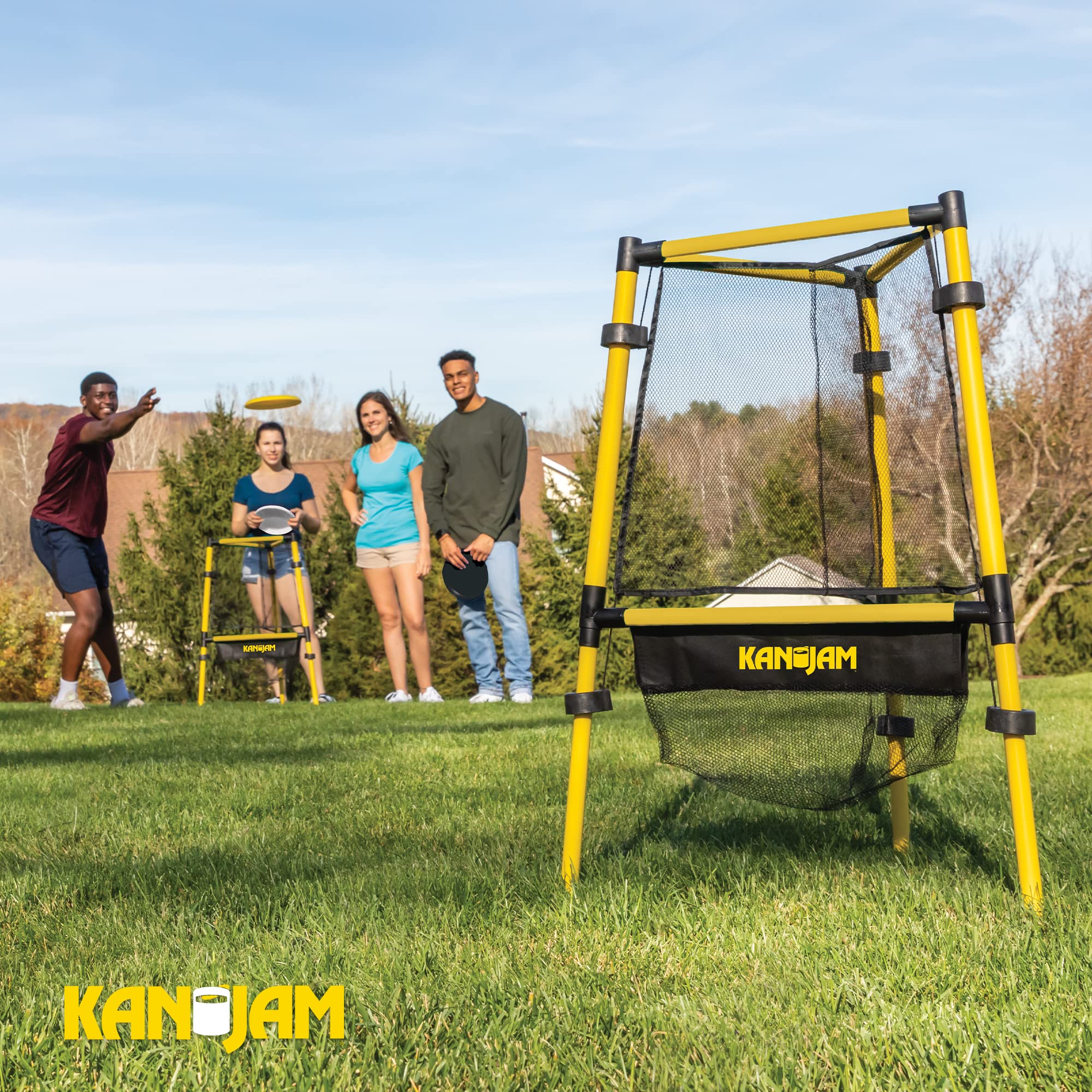 Kan Jam Ultimate Disc Golf Set With 2 Baskets And 3 Discs