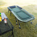 Yougym Xxl Camping Cots For Adults 330Lbs With Carry Bag, Heavy Duty Folding Bed With Soft Padded Cushion, Portable Military Cot