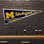 Rico Industries Ncaa Michigan Wolverines Classic 12'' X 30'' Felt Wall D  Cor Pennant - Great For Home/Bed Room/Man Cave D  Cor