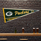 Rico Industries Nfl Football Green Bay Packers Classic 12'' X 30'' Felt Wall D  Cor Pennant - Great For Home/Bed Room/Man Cave D