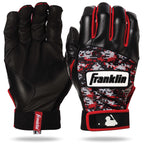 Franklin Sports Mlb Digitek Baseball Batting Gloves - Gray/Red Digi - Youth Medium