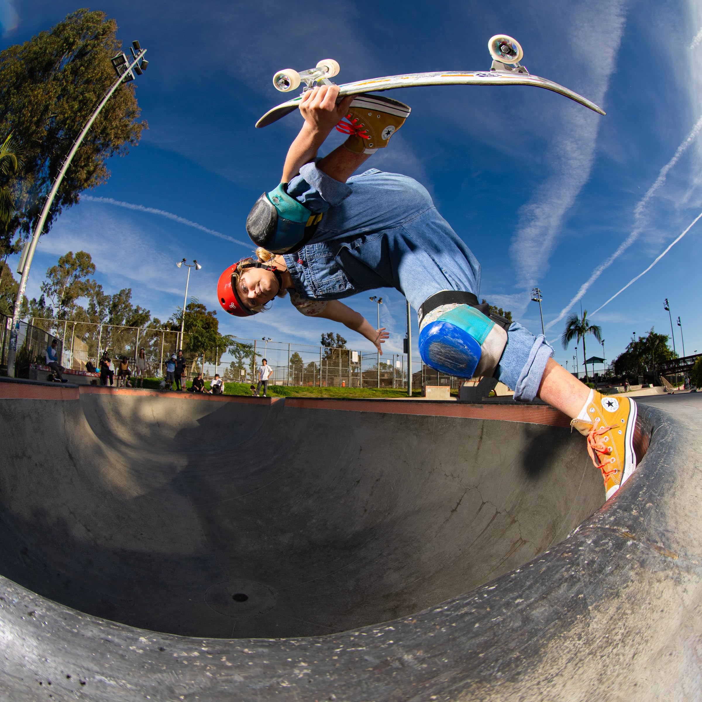 Triple Eight The Certified Sweatsaver Helmet for Skateboarding, BMX, Roller Derby and Roller Skating, S. Red Glossy, L/XL