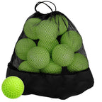 Tebery 12 Pack Green Dimpled Baseballs, 9-Inch Pitching Machine Baseballs For Hand-Eye Coordination, Hitting And Fielding Practi