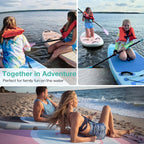 Niphean Inflatable Stand Up Paddle Board with SUP Accessories, Anti-Slip EVA Deck, 106 Inflatable Paddle Boards for Adults & You