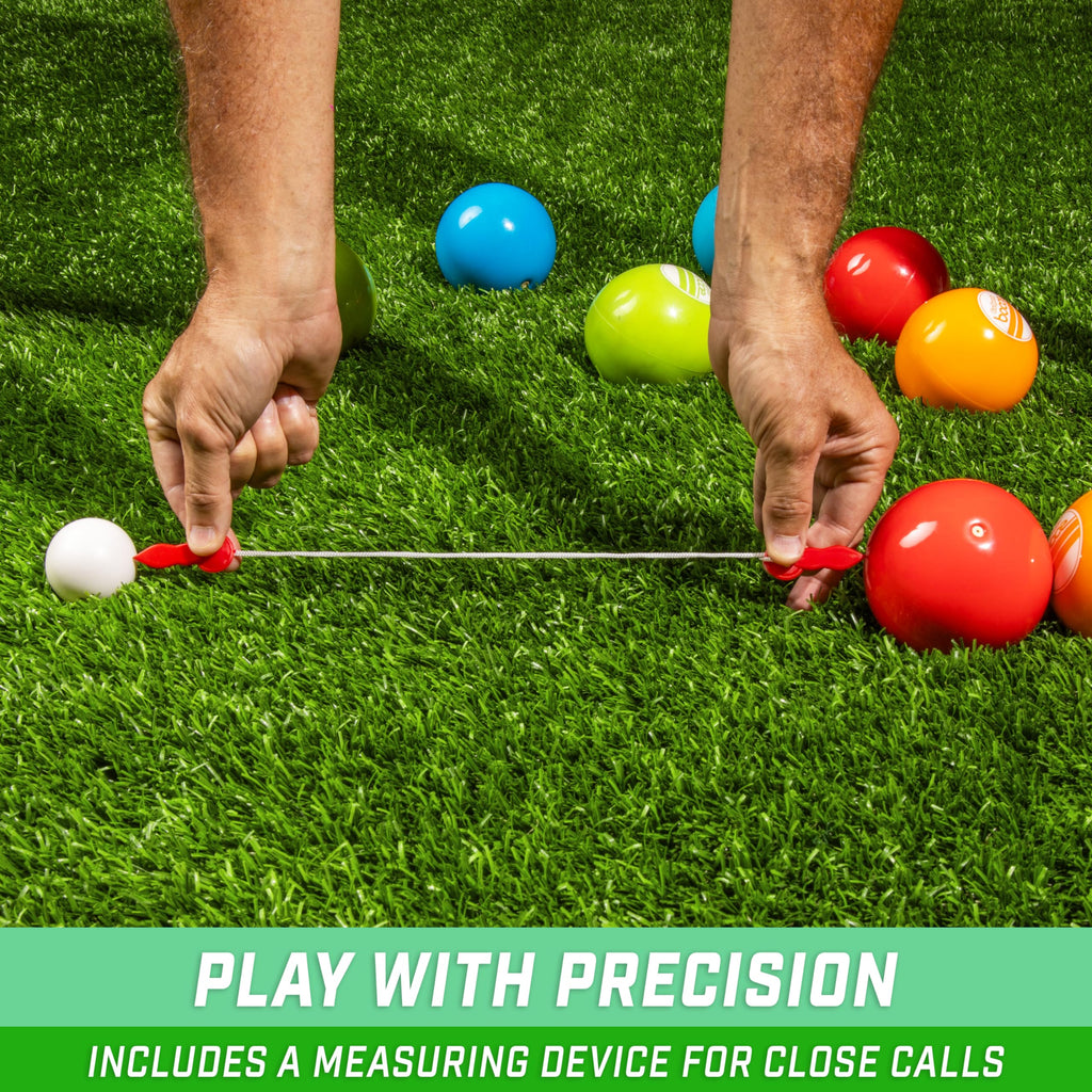 Gosports 90 Mm Soft Bocce Set Includes 8 Weighted Balls, Pallino And Case, Play Indoors Or Outdoors