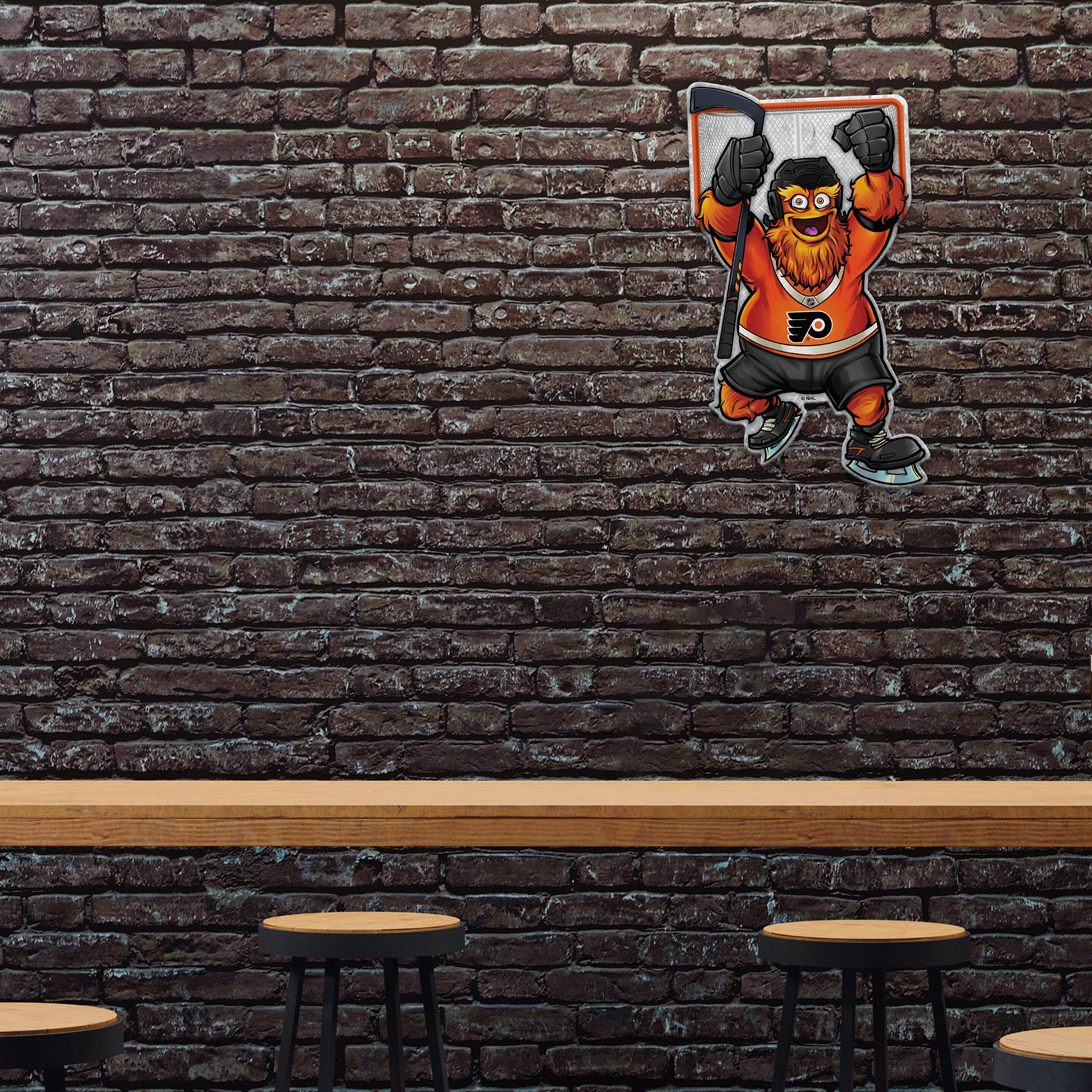 Rico Industries Nhl Philadelphia Flyers Mascot Shape Cut Pennant - Home And Living Room D  Cor - Soft Felt Ez To Hang 18X0.10X18