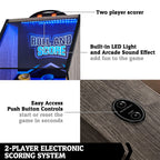 Hall of Games 108 Roll and Score with LED Lights and Electronic Scorer, Brown/Black,9 Foot