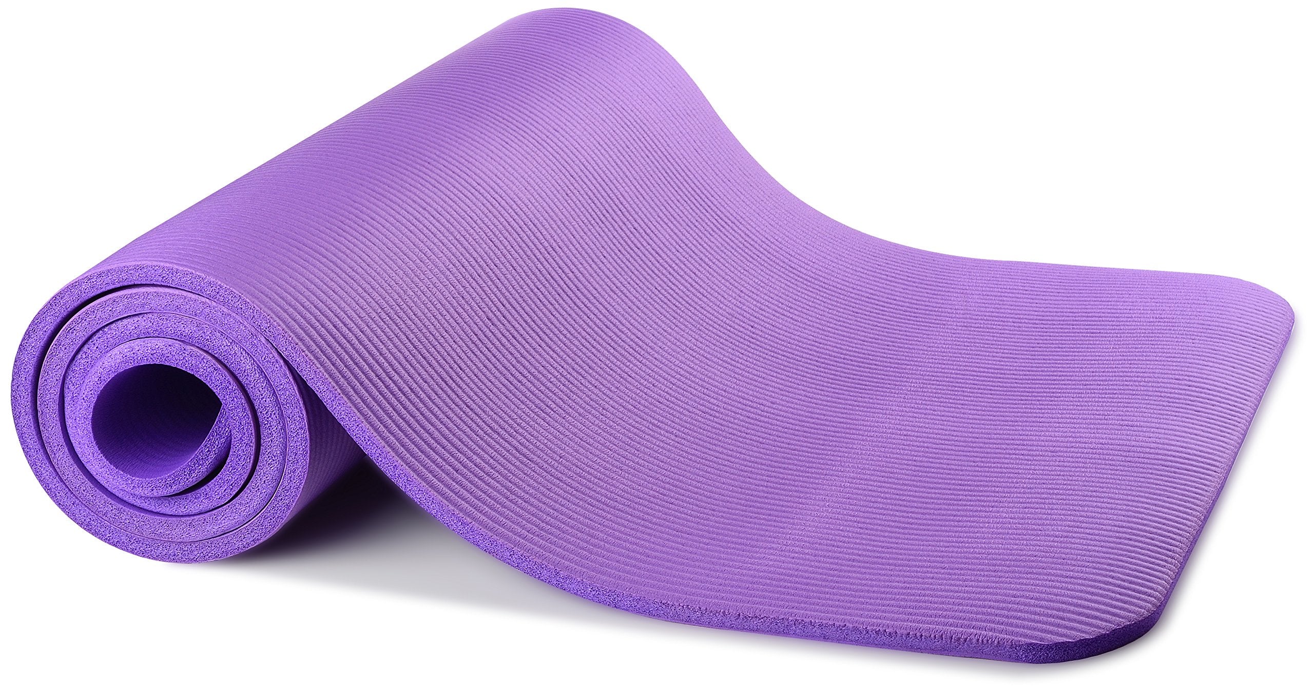 Balancefrom All-Purpose 1/2-Inch Extra Thick High Density Anti-Tear Exercise Yoga Mat With Carrying Strap And Yoga Blocks