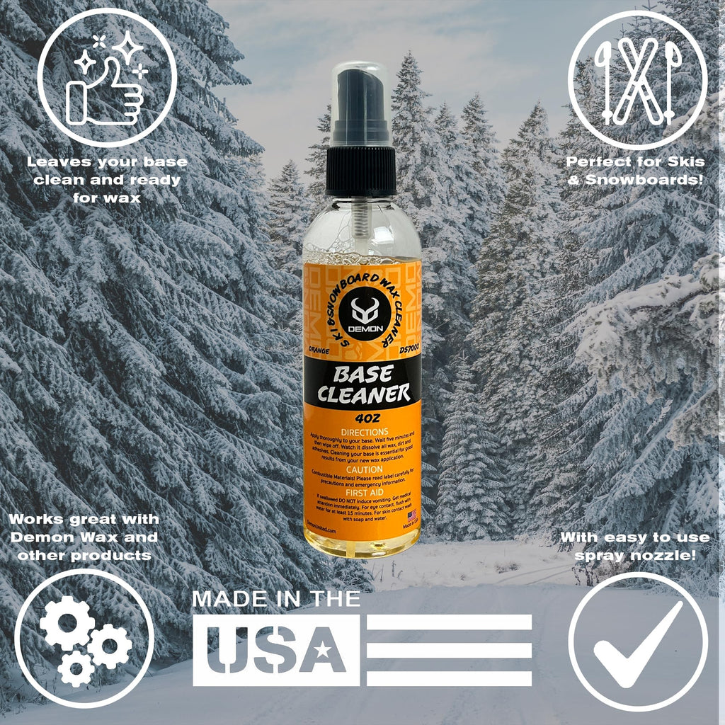 Demon Hyper Speed Ski & Snowboard Tune Kit With Iron, 1Lb Wax Block & Base Cleaner