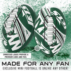 Franklin Sports Nfl New York Jets Football - Youth Mini Football - 8.5'' Junior Size Ball - Spacelace Easy Grip Texture- Perfect