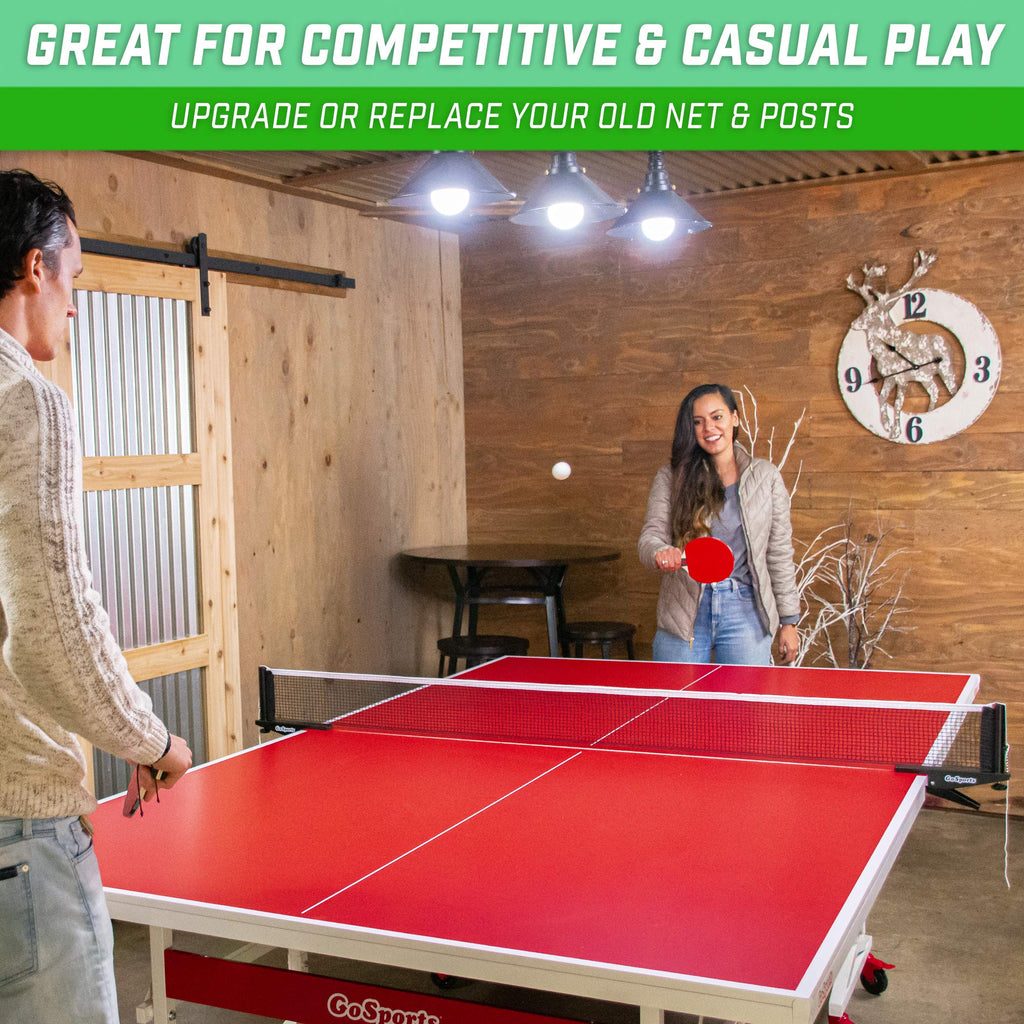 Gosports Universal Regulation Table Tennis Net With Clamps 72 Inch Tournament Regulation Net With Adjustable Side Posts