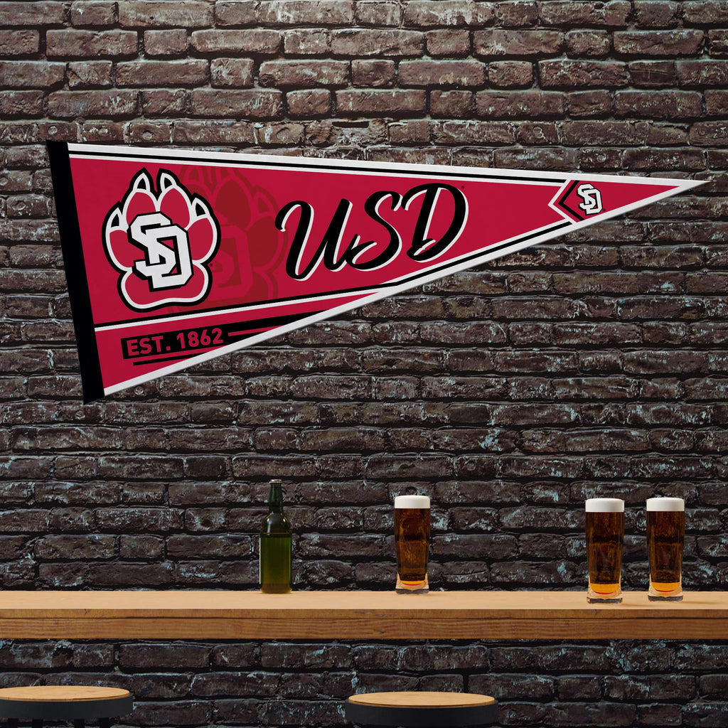 Rico Industries Ncaa South Dakota Coyotes Classic 12'' X 30'' Felt Wall D  Cor Pennant - Great For Home/Bed Room/Man Cave D  Cor
