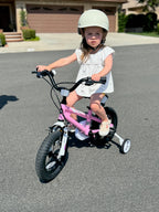 Royalbaby Freestyle Outdoor Childrens Bicycle Dual Handbrakes Sporty Kid Bike with Training Wheels and Adjustable Seat, 12 Inch