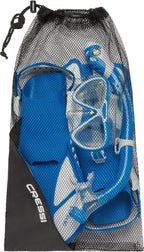 Cressi Mini Bonete Pro Dry Set, Blue/White, S/M