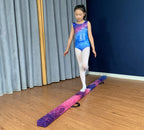 Fc Funcheer 8Ft Folding Balance Beam Gymnastics Beam Wood Core Floor Beam With Anti-Slip Bottom Stainless Hinge And Carrying Bag