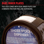 G5 Outdoors Leader Spool Case -Large Holds 3 Assorted Spools, Gray (Gps-Nn-Lsc70)