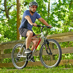 Huffy Hardtail Mountain Trail Bike 24 Inch, 26 Inch, 27.5 Inch, 26 Inch Wheels/20 Inch Frame, Gloss Nickel