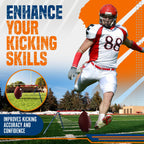 True Strike Pro Football Kicking Tee - The Ultimate Football Kicking Stand Football Tee Holder Compatible With All Ball Sizes -