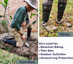 Leg Shield Gaiters - Hook And Loop Design - Lower Leg Protection For Mountain Biking, Yard Work, Outdoors, And General Shin/Calf