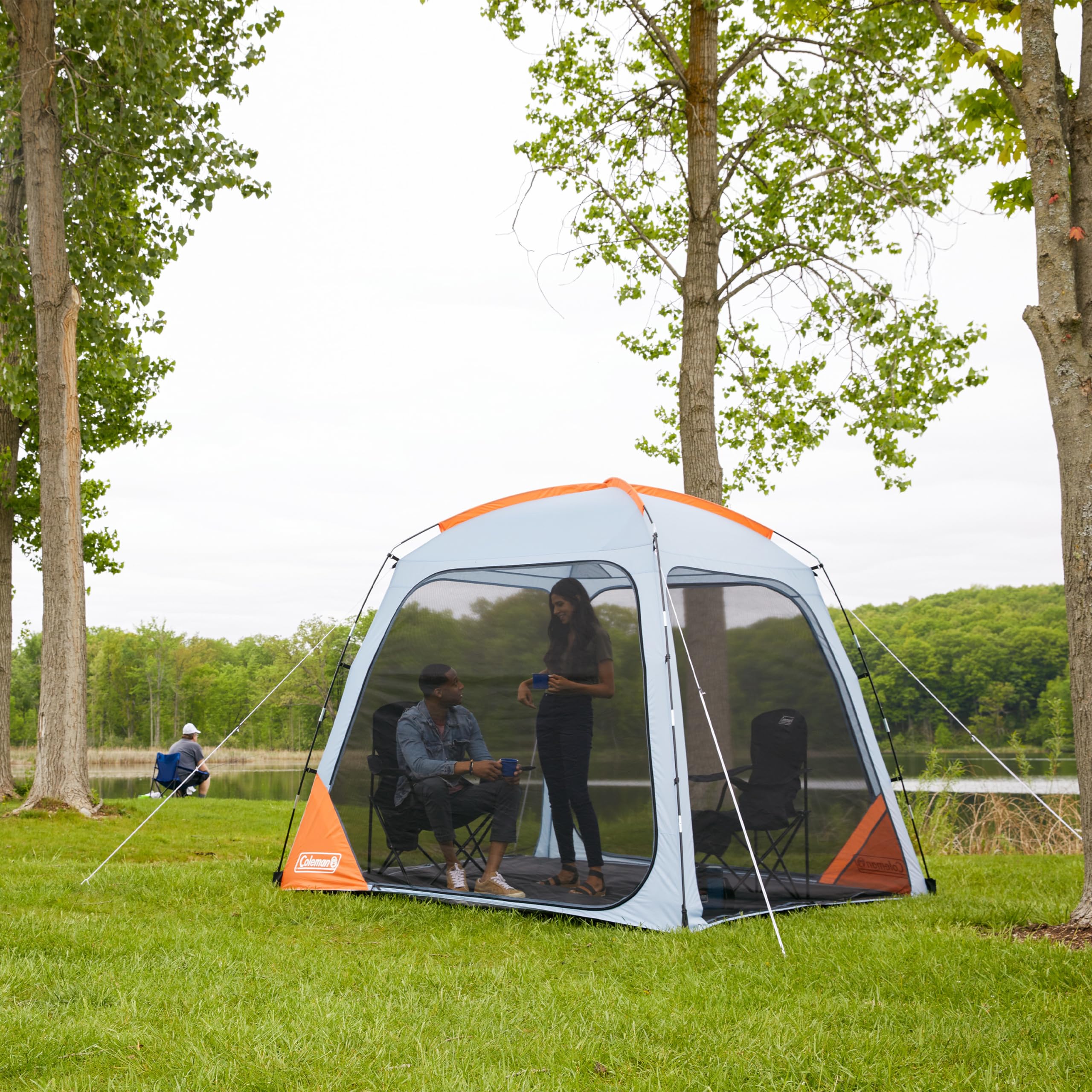 Coleman Skyshade Screen Dome Canopy, 8X8/10X10Ft Portable Screen House With Easy Setup, Lightweight Picnic Screen Room For Bug-F