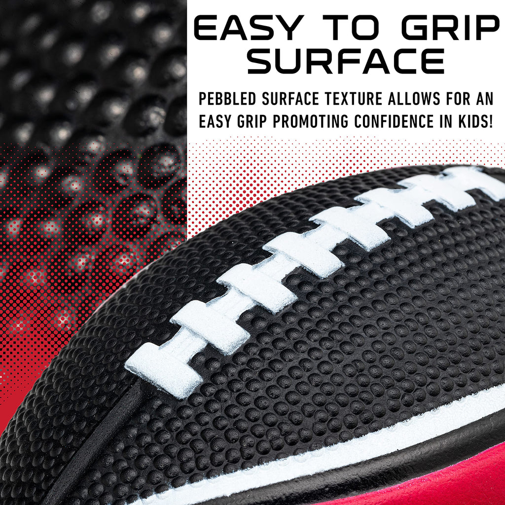 Franklin Sports Nfl Arizona Cardinals Football - Kids Foam Football - Soft Football - Mini Size - Perfect For Gameday - 8.5'' 3D
