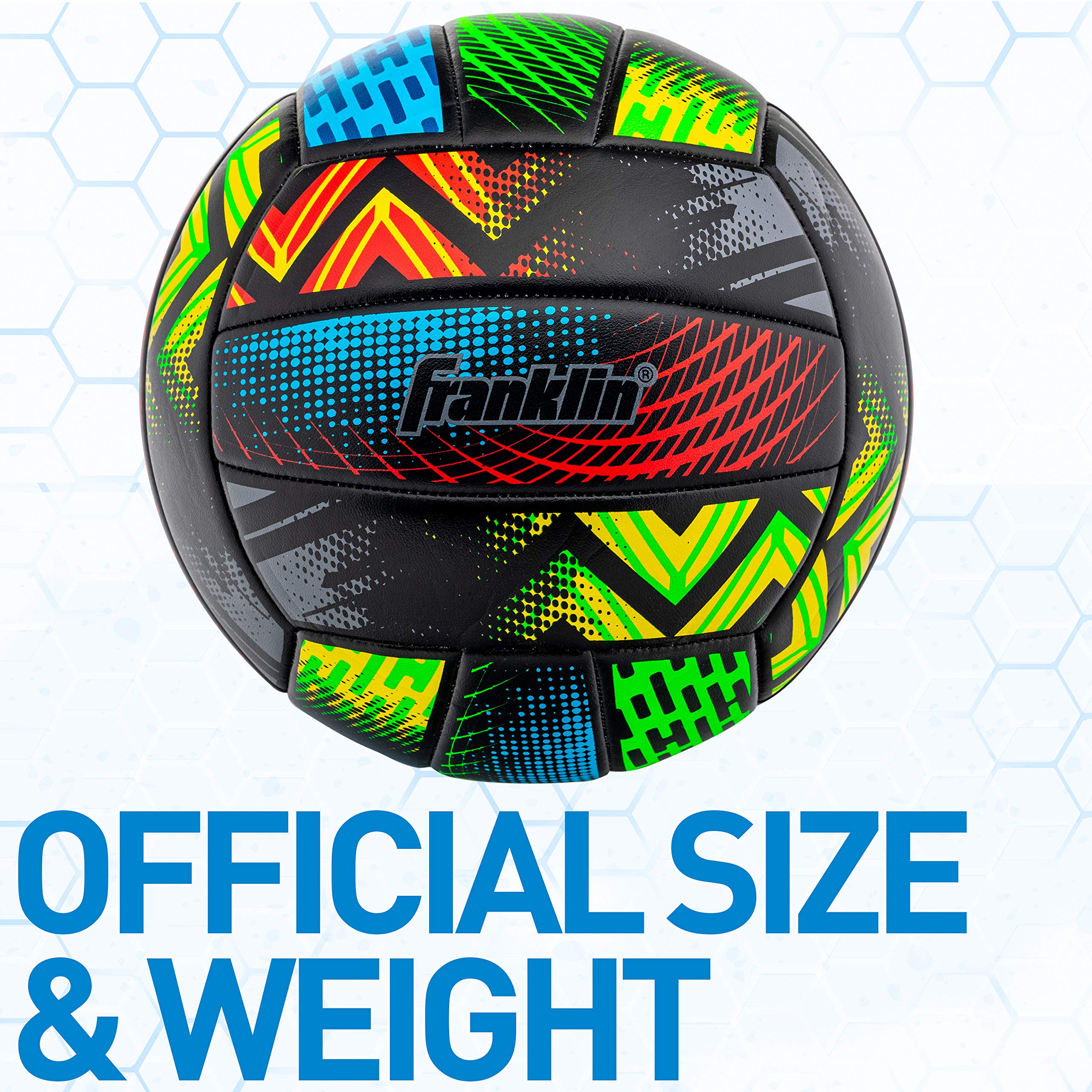 Franklin Sports Mystic Volleyball - Outdoor + Beach Volleyball - Backyard And Beach Ball Set - Synthetic Leather Cushioned - Air