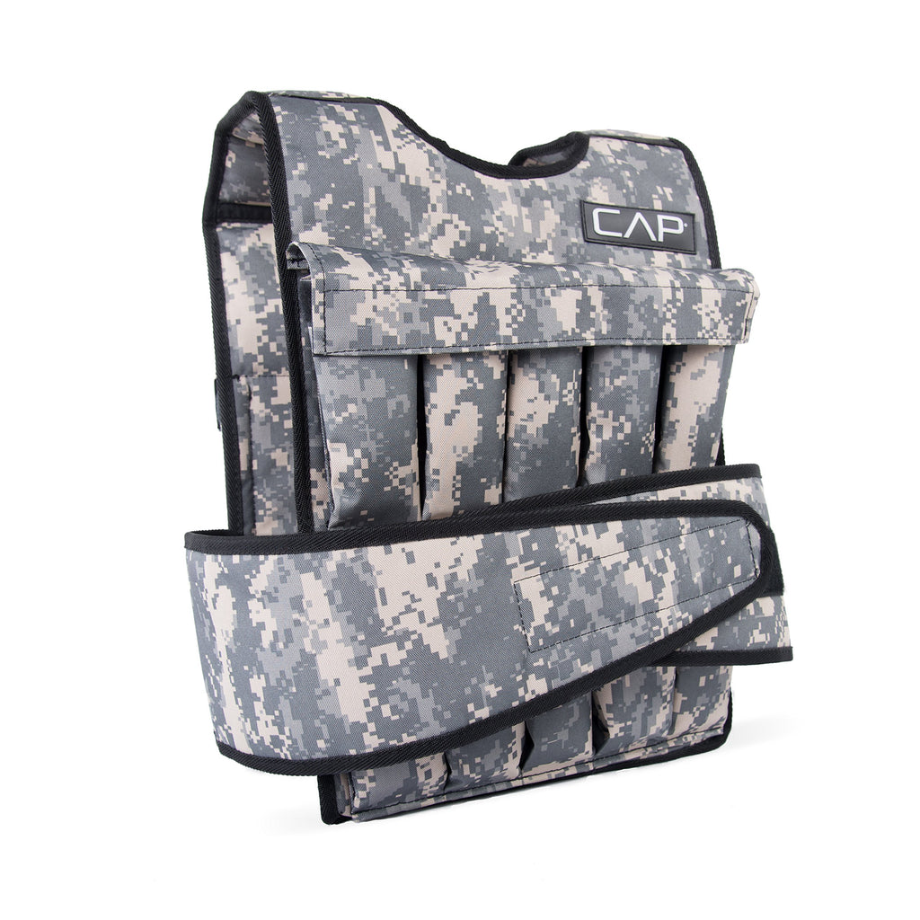 Cap Barbell 40-Pound Adjustable Weighted Vest, Camouflage