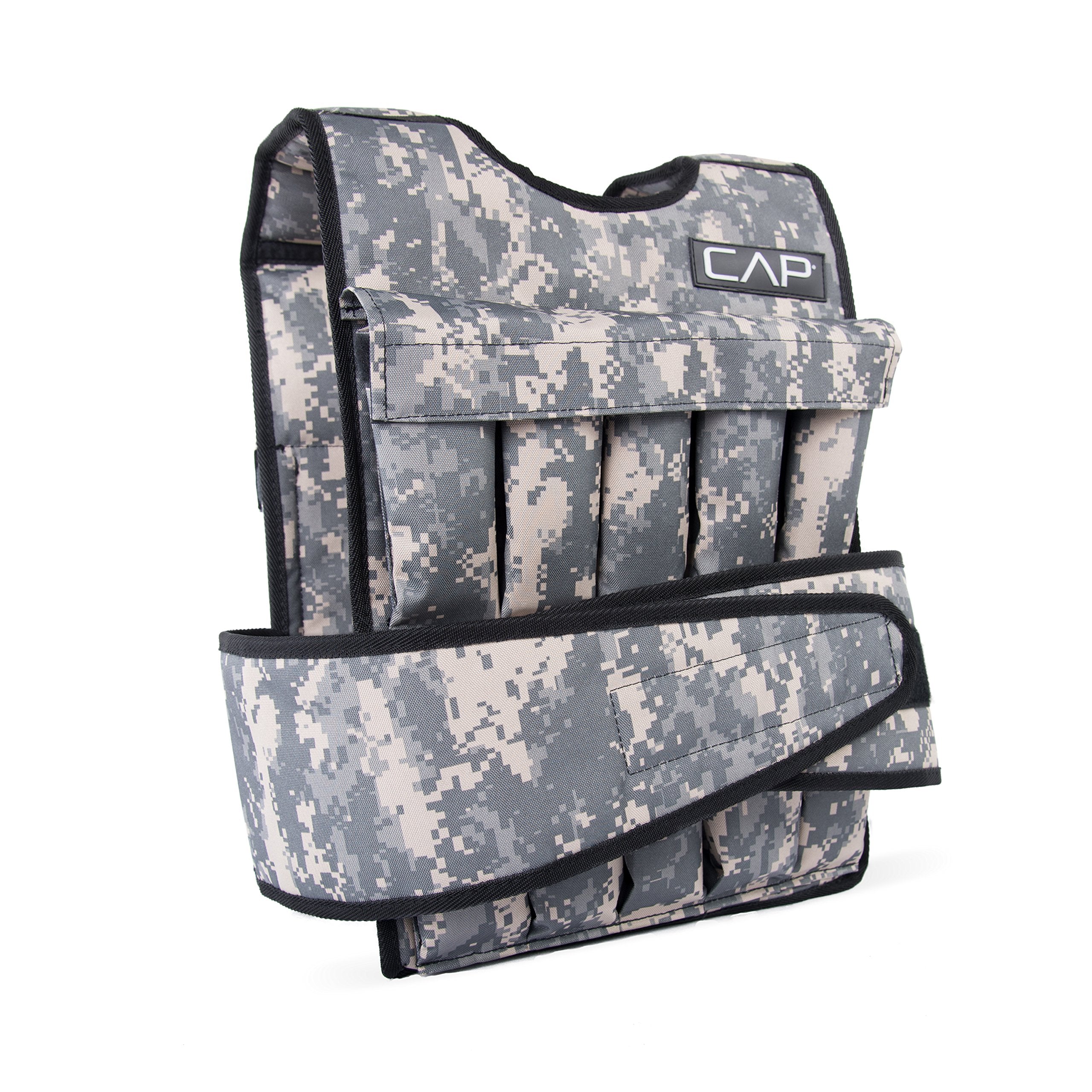 Cap Barbell 40-Pound Adjustable Weighted Vest, Camouflage