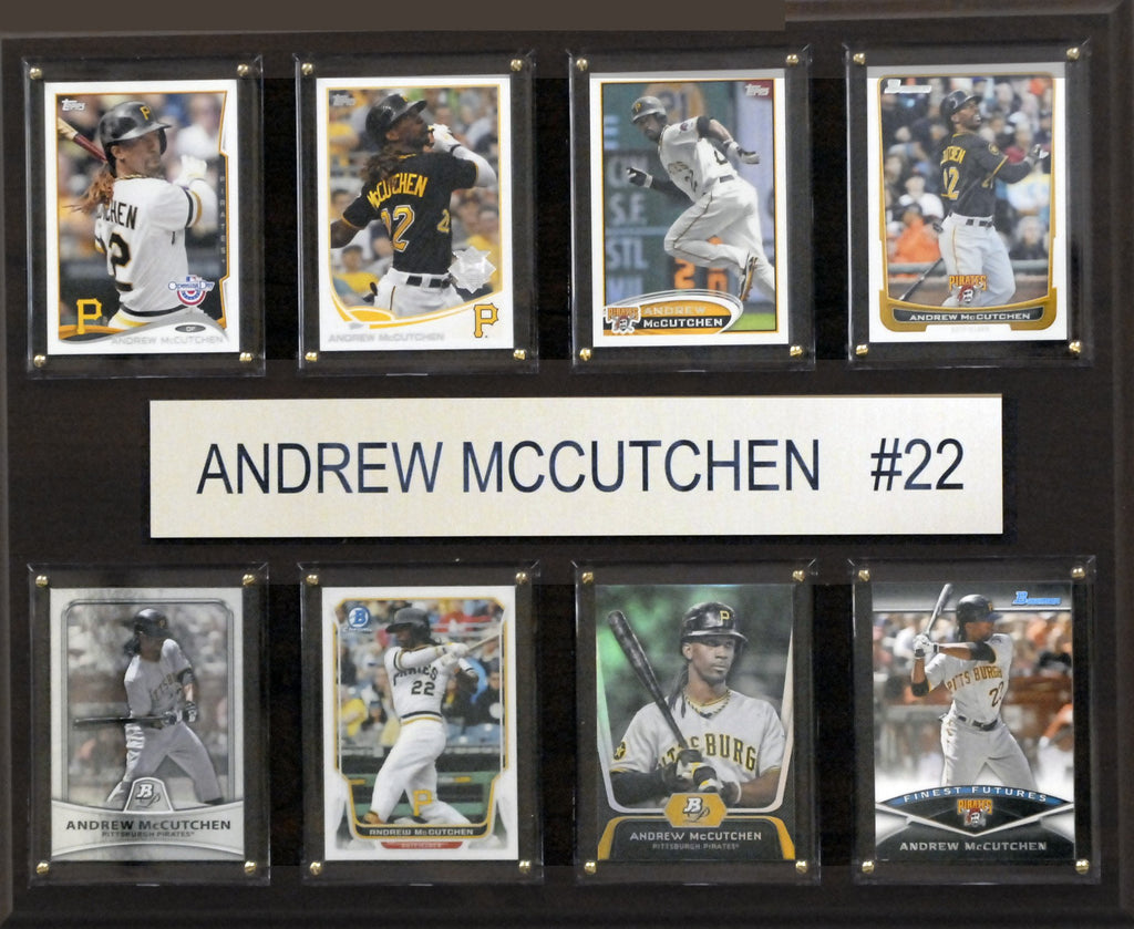 Mlb 12''X15'' Andrew Mccutchen Pittsburgh Pirates 8-Card Plaque