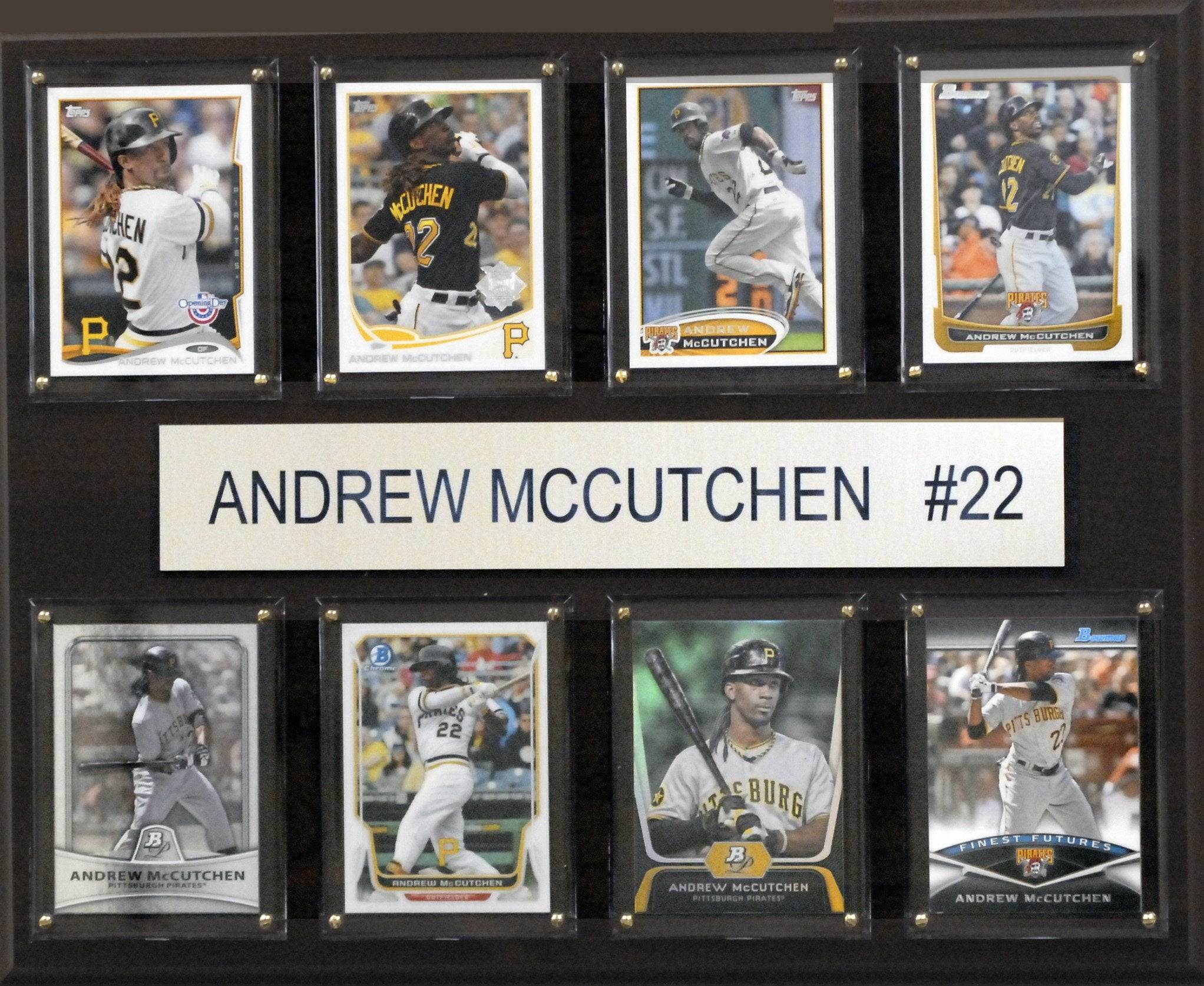 Mlb 12''X15'' Andrew Mccutchen Pittsburgh Pirates 8-Card Plaque