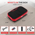 Hurtle Fitness Vibration Platform Machine - Home Gym Whole Body Shaker Exercise Machine Workout Trainer Fast Weight Loss with Re